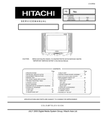 Hitachi C14-RF60 (24 pages) TV Service Manual