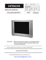 Hitachi C21-F800S (61 pages) TV Service Manual