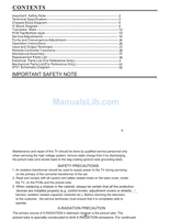 Hitachi C21-F880S (57 pages) TV Service Manual