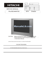 Hitachi C21-RF80S (56 pages) TV Service Manual