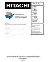 Hitachi C2126S C2144S C2143S CG2026S CG2143S C21F60S C21F65 CL2026S (42 pages) TV Service Manual