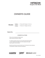 Hitachi C40L3 C32L2 OGL305132019 (65 pages) TV Operating Manual