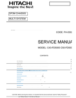 Hitachi P7966139A (123 pages) TV Service Manual
