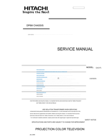 Hitachi QR67732A (196 pages) TV Service Manual