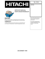 Hitachi CBP260 (52 pages) TV Service Manual