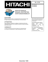 Hitachi CL2554AN CL2854AN (72 pages) TV Service Manual