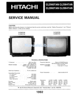 Hitachi CL2560TAN (35 pages) TV Service Manual