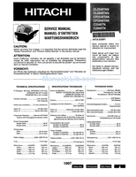 Hitachi CL2848TAN (165 pages) TV Service Manual