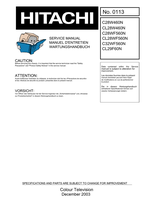 Hitachi C28W460N CL28W460N C28WF560N CL28WF560N C32WF560N CL29F60N (66 pages) TV Service Manual