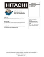 Hitachi SM00026 CL43WP910TAN CL55WP910AN (77 pages) TV Service Manual