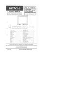Hitachi P2015 (24 pages) TV Service Manual