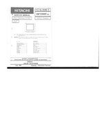 Hitachi CMT2988P-041 (42 pages) TV Service Manual