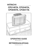 Hitachi CP2146TA CP2546TA CP2846TA CP2841TA (50 pages) TV Operating Manual