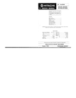 Hitachi CT1341 CT13C1 CT1342 CT13C2 (17 pages) TV Service Manual
