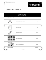 Hitachi 27GX01B TQB2AA0335 (29 pages) TV Operating Manual