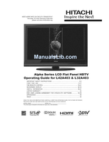 Hitachi L42A403 L32A403 (93 pages) TV Operating Manual