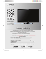 Hitachi L32C205 (29 pages) TV Operating Manual