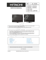 Hitachi L32S02A 0025E L32A02A L32E200 L32R200 L32E100S L32E101B (45 pages) TV Service Manual