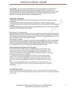 Hitachi LE32E6R9 (20 pages) TV Service Manual