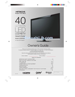 Hitachi LE40H405 ES-J113307 (29 pages) TV Operating Manual