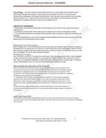 Hitachi LE43A6R9 (20 pages) TV Service Manual