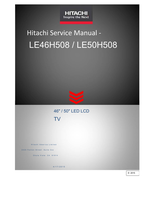 Hitachi LE46H508 LE50H508 (22 pages) TV Service Manual