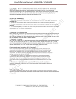 Hitachi LE46H508 LE50H508 (22 pages) TV Service Manual