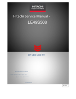 Hitachi LE49S508 (20 pages) TV Service Manual