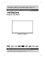 Hitachi LE70EC04AUD (39 pages) TV Operating Manual