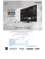 Hitachi LE42S704 LE46S704 (60 pages) TV Operating Manual