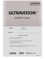Hitachi OG48C609132016 (40 pages) TV Operating Manual
