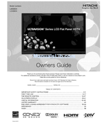 Hitachi 042810 (56 pages) TV Operating Manual