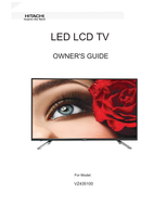 Hitachi VZ435100 (52 pages) TV Operating Manual