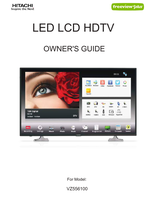 Hitachi VZ556100 (65 pages) TV Operating Manual