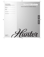 Hunter 21322 (15 pages) Ceiling Fan Operating Manual