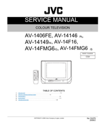 JVC YA370 AV-1406FE AV-14146 AV-14149 AV-14FMG6 AV-14F16 (95 pages) TV Service Manual