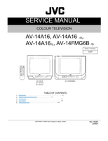 JVC YA391 AV-14A16 AV-14FMG6B (99 pages) TV Service Manual