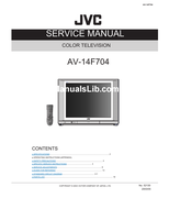 JVC AV-14F704 52130 (19 pages) TV Service Manual