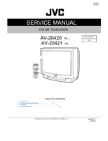 JVC 52111 AV-20420 AV-20421 RM-C205 (32 pages) TV Service Manual
