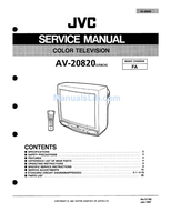 JVC AV-20820 (53 pages) TV Service Manual