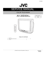 JVC AV-20D304/SA (50 pages) TV Service Manual