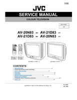 JVC AV-20N83 AV-21D83 RM-C1017 RM-C1017-1H RM-C1027-1H 52076 (75 pages) TV Service Manual