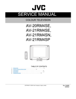 JVC YA080 AV-20RM4SE AV-21RM4SE AV-21RM4SN AV-21RM4SP RM-C1100 (51 pages) TV Service Manual