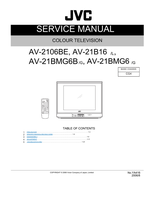 JVC YA416 AV-2106BE AV-21B16 AV-21BMG6B AV-21BMG6 (114 pages) TV Service Manual