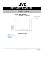 JVC YA386 AV-2108WE (43 pages) TV Service Manual