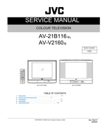 JVC YA417 AV-21B116 AV-V2160 (78 pages) TV Service Manual