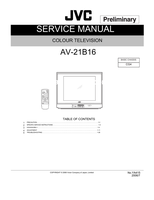JVC YA415 AV-21B16 (38 pages) TV Service Manual
