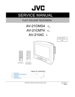 JVC YA124 AV-21CMG4 AV-21CMT4 AV-2104C (40 pages) TV Service Manual