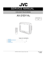 JVC YA153 AV-21D114 (29 pages) TV Service Manual