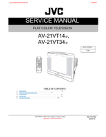 JVC YA140 AV-21VT14 AV-21VT34 (58 pages) TV Service Manual